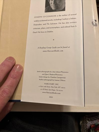 Joseph O Connor - Star of the Sea. US First Edition.