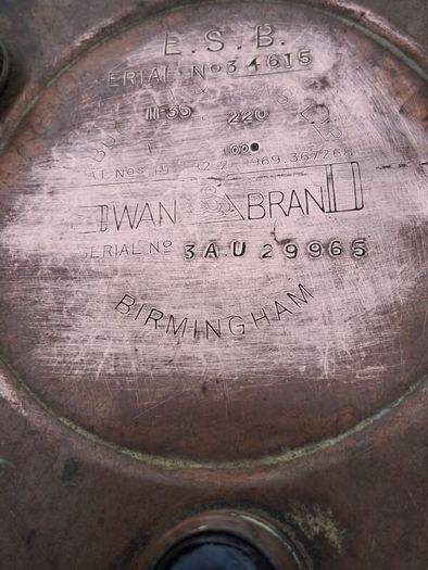 1930's Swan Copper Electric Kettle