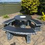 Cement table and benches Image 3