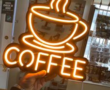Large COFFEE NEON sign for Coffeeshops and Bars