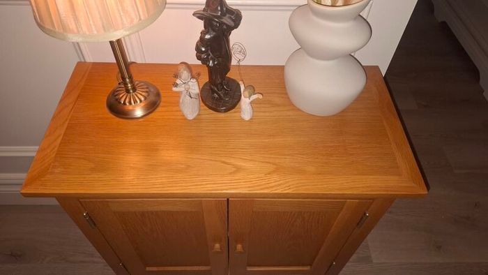 Traditional Wooden Storage Cabinet - Warm Oak