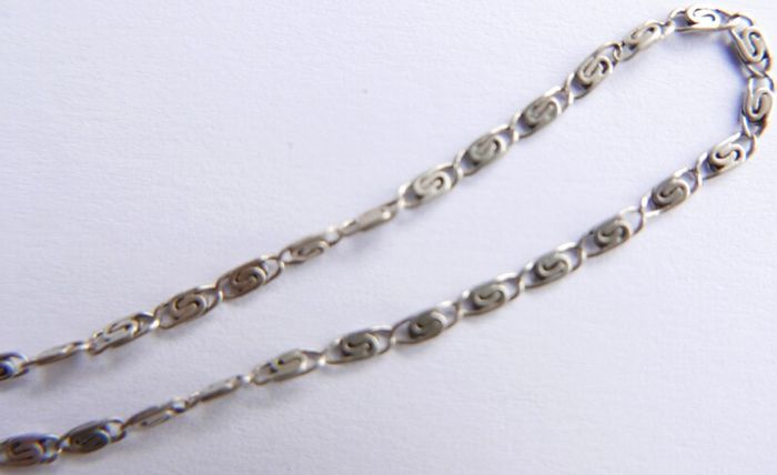 Vintage Catholic Pendant on Sterling Silver 925 Necklace length 20" - 4,6g