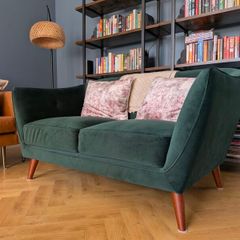 EZ Living Farrow Green Velvet 2 Seater