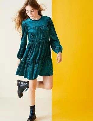 M&S velvet Harry Potter theme dress