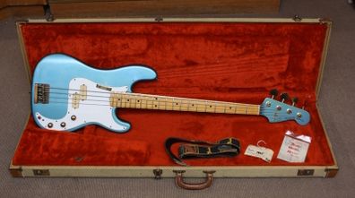 Fender Precision Special Bass with Maple Fretboard 1980 OHSC Lake Placid Blue