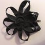 Flower Zipper Brooch  / Black Corsage, Steampunk Style Image 2