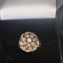 stunning vintage white gold diamond cluster ring Image 9