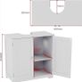 Under Sink Bathroom Cabinet white/gray Image 2