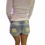Women's blue neon yellow Shorts XS-34 Image 8