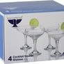 Set of 4 Saucers 200ML Capacity Perfect for Espresso Martinis, Prosecco, Champagne and Cocktails, Giftbox, Glass, 200 milliliters Image 4