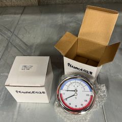 x2 Temperature/pressure gauges 80mm 1/2" BSP