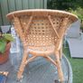 Rattan chair for a child, very cool piece, metal feet, D18 Image 5