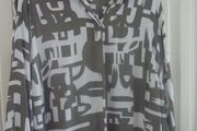 Ladies Shirt Grey &amp; White New