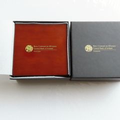 Quality Wood Coin Case + Outer Box - Central Bank of Ireland
