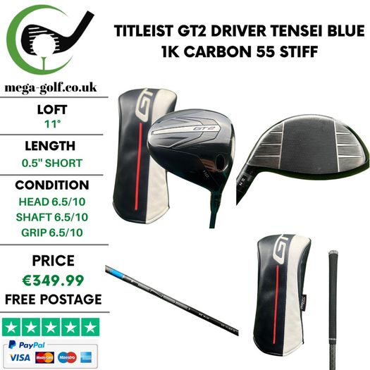Titleist GT2 Driver / 11 Degree / Tensei Blue 1K Carbon 55 Stiff