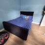 black velvet double bed Image 7