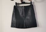 Girls black leather skirt
