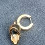 Gold Skull Earring Image 4