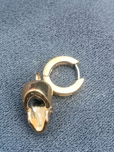 Gold Skull Earring