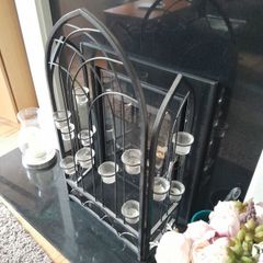 3 folding candle firescreen