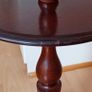 Vintage wooden floor lamp featuring an integrated circular table on classic tripod base  height 109cm Image 8