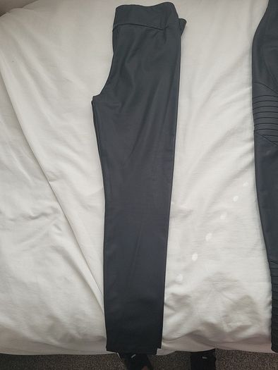 River Island Black Leather Leggings