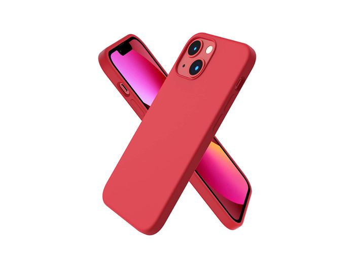 Liquid Silicone Shockproof Case For iPhone 13 Mini Luxury Soft Phone Cover Red New - FHT5IP13MLK