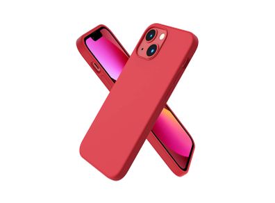 Liquid Silicone Shockproof Case For iPhone 13 Mini Luxury Soft Phone Cover Red New - FHT5IP13MLK