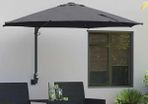 Garden Parasol Manual Anthracite 248 x 248 x 148 cm
