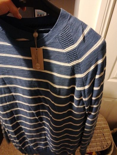 Brand New Denim Crew Stripe Jumper