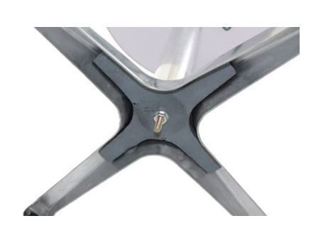 Aluminium Standing Table Height Adjustable Foldable Base with Concrete Inlet