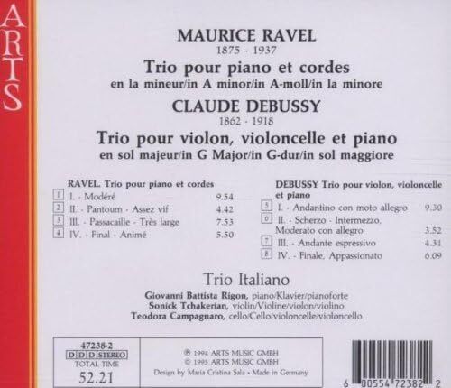 Free Postage!  Ravel/Debussy: Piano Trios. CD.