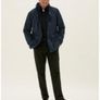 Mens Navy coat with Stormwear from M&S Image 2