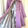 Monsoon Purple Faux Fur Collar Trim Coat 11/12y Image 3