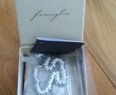 Mamas & Papas Silver Diamond Double Heart Bracelet