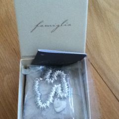 Mamas & Papas Silver Diamond Double Heart Bracelet