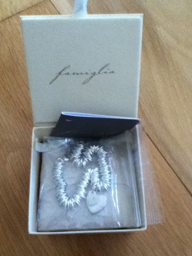 Mamas & Papas Silver Diamond Double Heart Bracelet