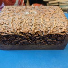 Wooden spice chest