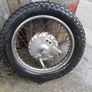 Honda CB450 Twin,1970, Rear Wheel Complete Image 2