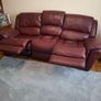3 Seater recliner leather sofa Image 2