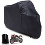 L, XL, XXL, XXXL Motorcycle Motorbike Scooter UV Dust Protector Rain Cover BLACK Image 2