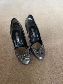 Gina silver high heels size 6.5