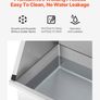 86.4cm Stainless Steel Dog Washing Station Pet Grooming Tub with Hot and Cold Faucet and Storage Rack Image 4