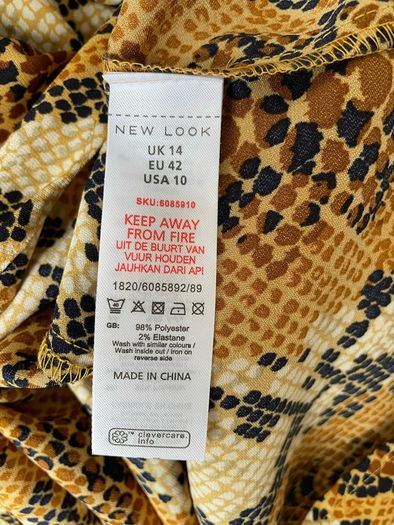 New Look print blouse size 14
