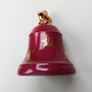 Limoges "Castel" porcelain Bell red with gold details Image 3