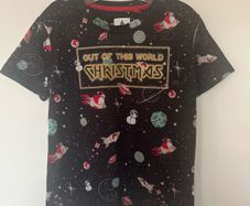 Space Christmas t-Shirt Age 6-7