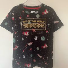 Space Christmas t-Shirt Age 6-7