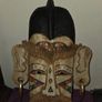 Large carved African Mask wall hanging Image 3