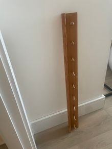 Pine Coat Rack with Shelf