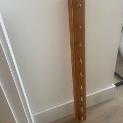 Pine Coat Rack with Shelf